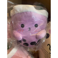 Carregar imagem no visualizador da galeria, ABC Boba Tea Plush Purple Cute Stuffed Animal Toy 10&quot;

