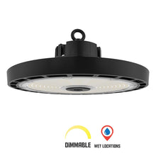 Cargar imagen en el visor de la galería, 240W Tunable LED High Bay Light, 16,000-38,400lm, 4000K-5000K Switchable, 0-10V Dimmable, AC100-277V, CRI&gt;80, ETL Listed
