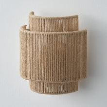 Cargar imagen en el visor de la galería, 1-Light Farmhouse Rattan Wall Sconce Lighting
