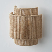 Load image into Gallery viewer, 1-Light Farmhouse Rattan Wall Sconce Lighting
