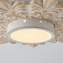 Load image into Gallery viewer, 22 Inch White Modern Sunburst Flush Mount LED Lighting

