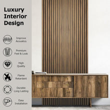 Load image into Gallery viewer, 4-Piece Pack Veneer Sound Acoustic Wood Wall Panels
