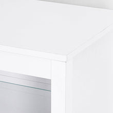 Carregar imagem no visualizador da galeria, 66&quot; Modern LED TV Stand Entertainment Center with Glass Shelves for Living Room
