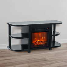 Carregar imagem no visualizador da galeria, Decorative Modern 48&quot; TV Stand with 18&quot; Insert Electric Fireplace
