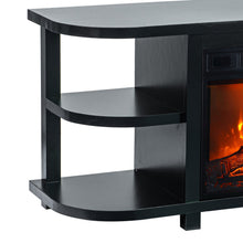 Carregar imagem no visualizador da galeria, Decorative Modern 48&quot; TV Stand with 18&quot; Insert Electric Fireplace
