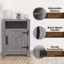 Load image into Gallery viewer, 18&quot; Solid Wood Farmhouse Nightstand for Bedroom in Brown or Grey or White
