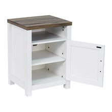 Cargar imagen en el visor de la galería, 18&quot; Solid Wood Farmhouse Nightstand for Bedroom in Brown or Grey or White
