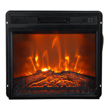Load image into Gallery viewer, 18&quot; Modern Black Insert Electric Fireplace with Remote Control
