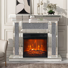 Load image into Gallery viewer, 18&quot; Modern Black Insert Electric Fireplace with Remote Control
