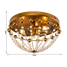 Cargar imagen en el visor de la galería, 3-Light Golden Bohemian LED Modern Flush Mount Lighting
