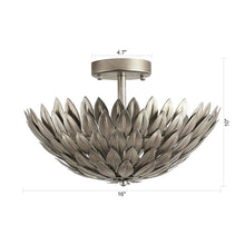 Cargar imagen en el visor de la galería, 3-Light Modern Semi-Flush Mount LED Ceiling Lighting
