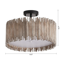 Cargar imagen en el visor de la galería, 3-Light Farmhouse LED Ceiling Lighting
