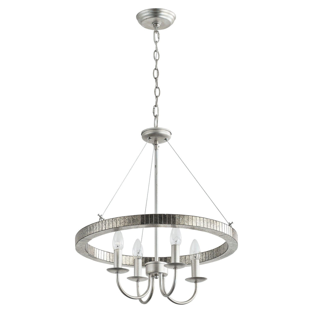 4-Light Iron Modern Pendant Lighting with Acrylic Lens
