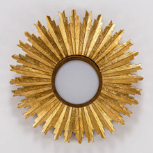 Load image into Gallery viewer, Golden Sunburst Flush Mount LED Lighting
