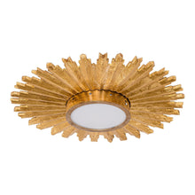 Load image into Gallery viewer, Golden Sunburst Flush Mount LED Lighting
