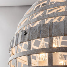 Carregar imagem no visualizador da galeria, 6-Light Vintage And Farmhouse Globe Island Pendant Light in White
