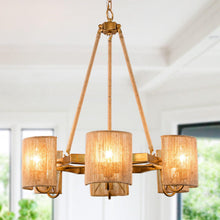 Carregar imagem no visualizador da galeria, 6-Light Farmhouse Bedroom Island Pendant Lighting
