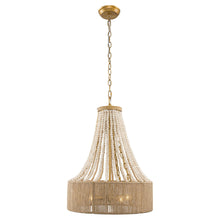 Load image into Gallery viewer, 4-Light Golden Farmhouse Dry Rated Chandelier
