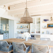 Load image into Gallery viewer, 4-Light Golden Farmhouse Dry Rated Chandelier
