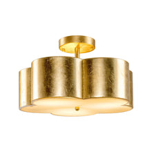 Load image into Gallery viewer, Golden Modern Semi Flush 3-Light Ceiling Lighting

