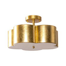 Load image into Gallery viewer, Golden Modern Semi Flush 3-Light Ceiling Lighting
