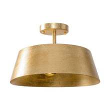 Load image into Gallery viewer, 3-Light Golden Semi Flush Mount Lighting
