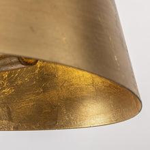 Load image into Gallery viewer, 3-Light Golden Semi Flush Mount Lighting
