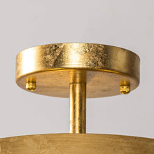 Load image into Gallery viewer, 3-Light Golden Semi Flush Mount Lighting
