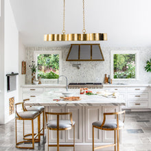 Carregar imagem no visualizador da galeria, 5-Light Golden Modern Dry Rated Island Pendant Lighitng
