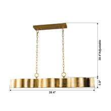 Carregar imagem no visualizador da galeria, 5-Light Golden Modern Dry Rated Island Pendant Lighitng
