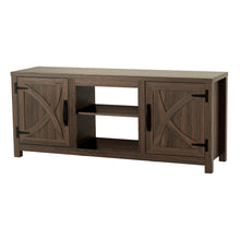 Carregar imagem no visualizador da galeria, Farmhouse TV Stand for 58 Inch TV Storage Cabinet for Living Room
