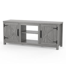 Carregar imagem no visualizador da galeria, Farmhouse TV Stand for 58 Inch TV Storage Cabinet for Living Room
