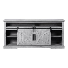 Carregar imagem no visualizador da galeria, 58&quot; Farmhouse TV Stand with 18&quot; Insert Electric Fireplace for Living Room
