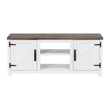 Carregar imagem no visualizador da galeria, Farmhouse TV Stand for 58 Inch TV Storage Cabinet for Living Room
