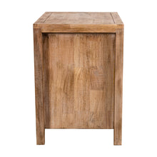 Load image into Gallery viewer, Rustic Solid Wood Farmhouse Brown 2-Drawer Nightstand
