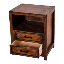 Load image into Gallery viewer, Modern Assembled Brown 2-Drawer Cabinet Night Stand
