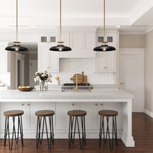 Carregar imagem no visualizador da galeria, Beacon 1-Light Modern Gold &amp; Black Island Pendant Light
