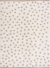 Cargar imagen en el visor de la galería, Chaia Dotted Cream &amp; Brown Plush Rug
