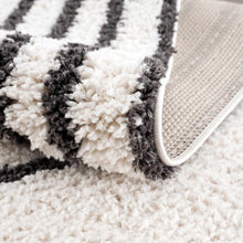 Carregar imagem no visualizador da galeria, Bauer Plush Black Rainbow Rug - Clearance
