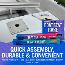 Load image into Gallery viewer, Boat Seat Pedestal Base Plate
