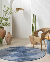 Load image into Gallery viewer, Stephan Navy Outdoor Rug
