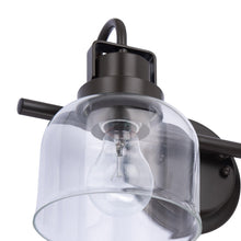 Load image into Gallery viewer, Brighton 2-Light Dark Bronze Dimmable Bathroom Vanity Light
