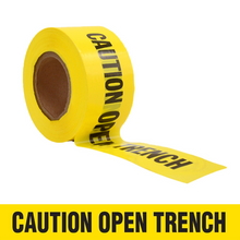 Load image into Gallery viewer, Caution Open Trench Barricade Tape - BRC-COT
