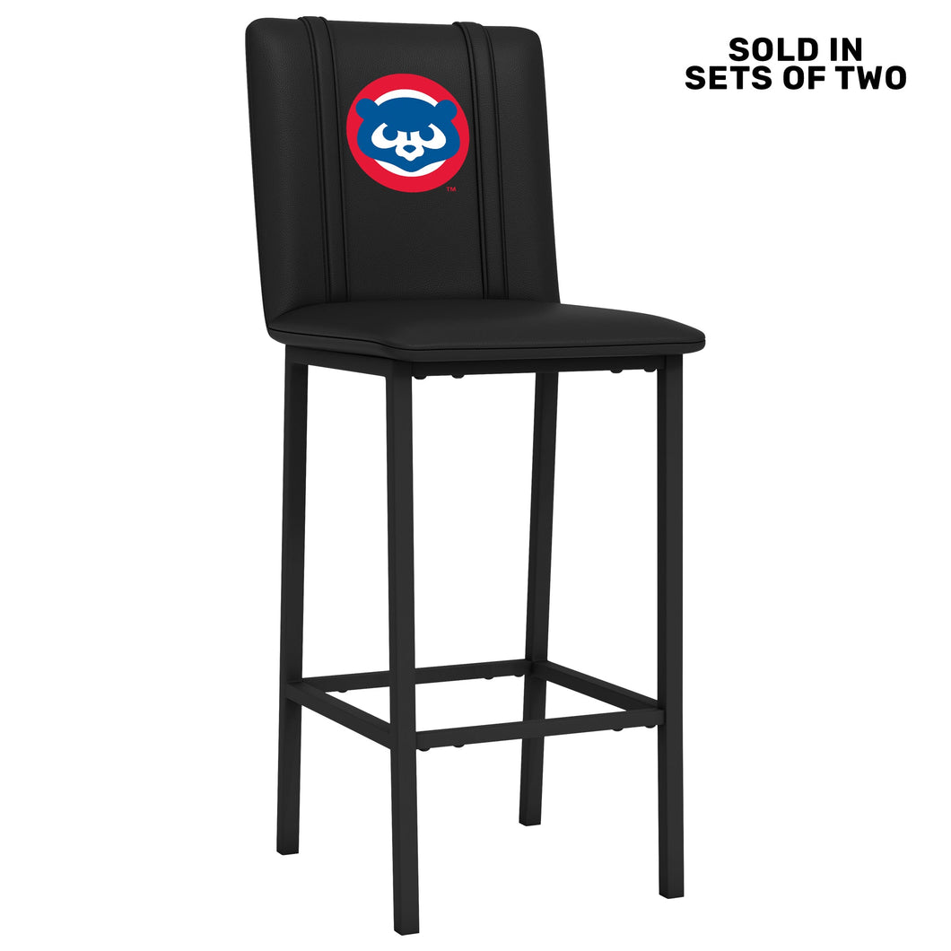 Bar Stool 500 with Chicago Cubs Cooperstown Primary Set of 2