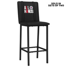 Load image into Gallery viewer, Bar Stool 500 with Los Angeles Clippers Primary All Hands Playoffs Set of 2
