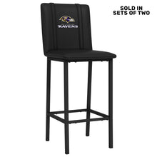 Load image into Gallery viewer, Bar Stool 500 with Baltimore Ravens Secondary Logo Set of 2
