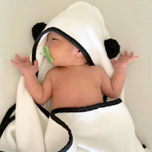 Load image into Gallery viewer, Panda Baby Bath Essentials 8pc Baby Gift Set - White/Black - Final Sale/No Returns

