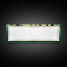 Load image into Gallery viewer, Emerald Green Forest Landscape, Panoramic Art, Framed Canvas, Framed Wall Art, Wall Art With Frame
