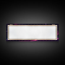 Load image into Gallery viewer, Beautiful Science Fiction Wall Art, Synthwave Style Scifi Art, Framed Canvas Print, Panoramic Alien Worlds and Star Filled Night Sky
