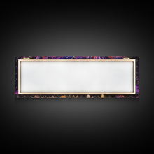 Carregar imagem no visualizador da galeria, Fireworks Over Forest Canvas Art Print, Woods, Pines Trees, Wall Decor, Framed Large Canvas Print, Panoramic, Wall Art, Canvas Print
